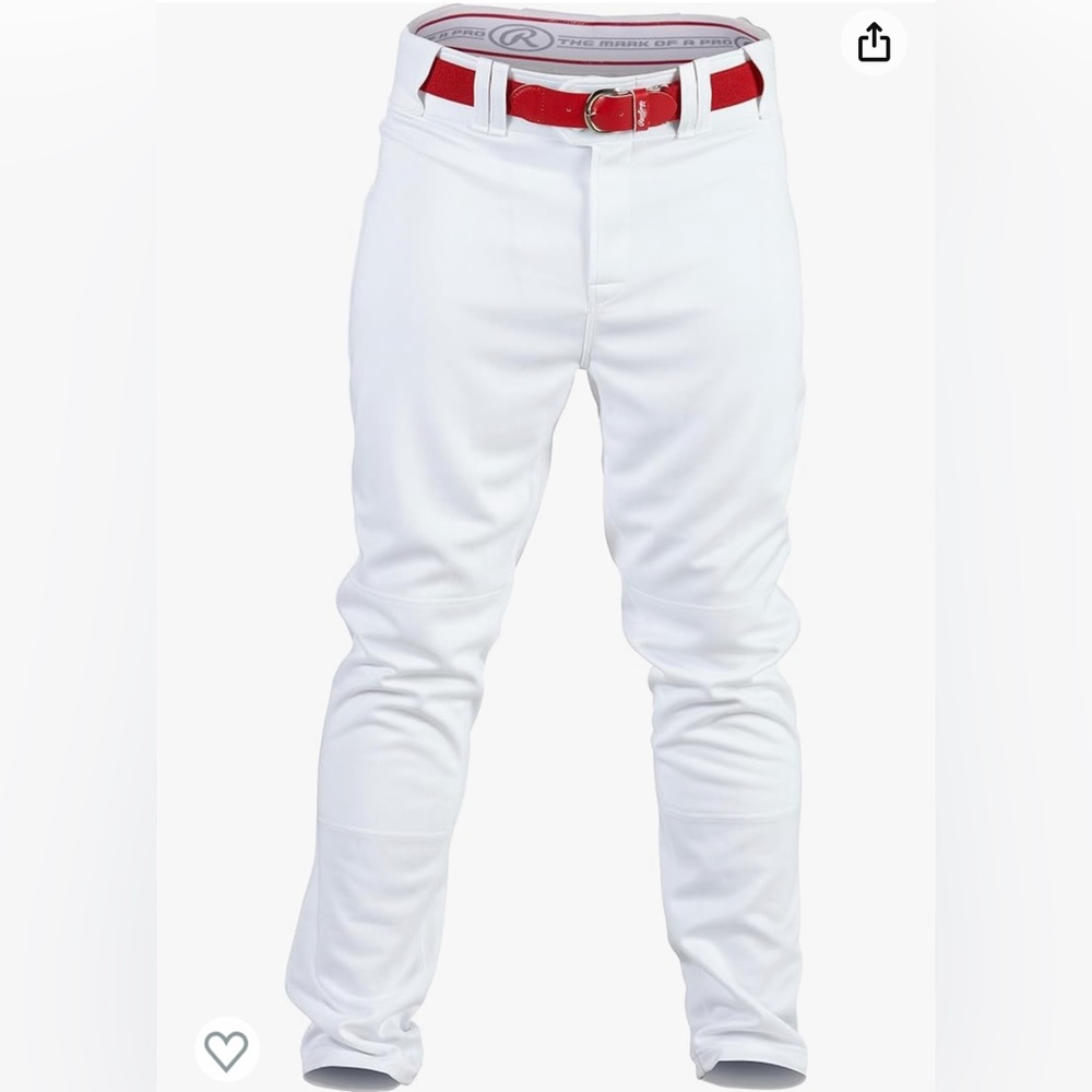Men’s Small White Baseball Pants Semi Relaxed